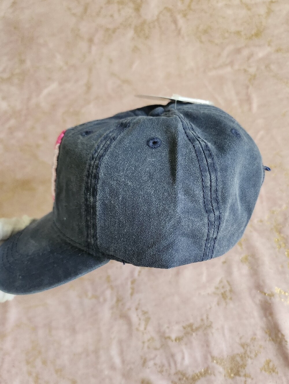 URUGUAY | Faded Blue Baseball Cap with Pink Patch - Picture 16 of 17